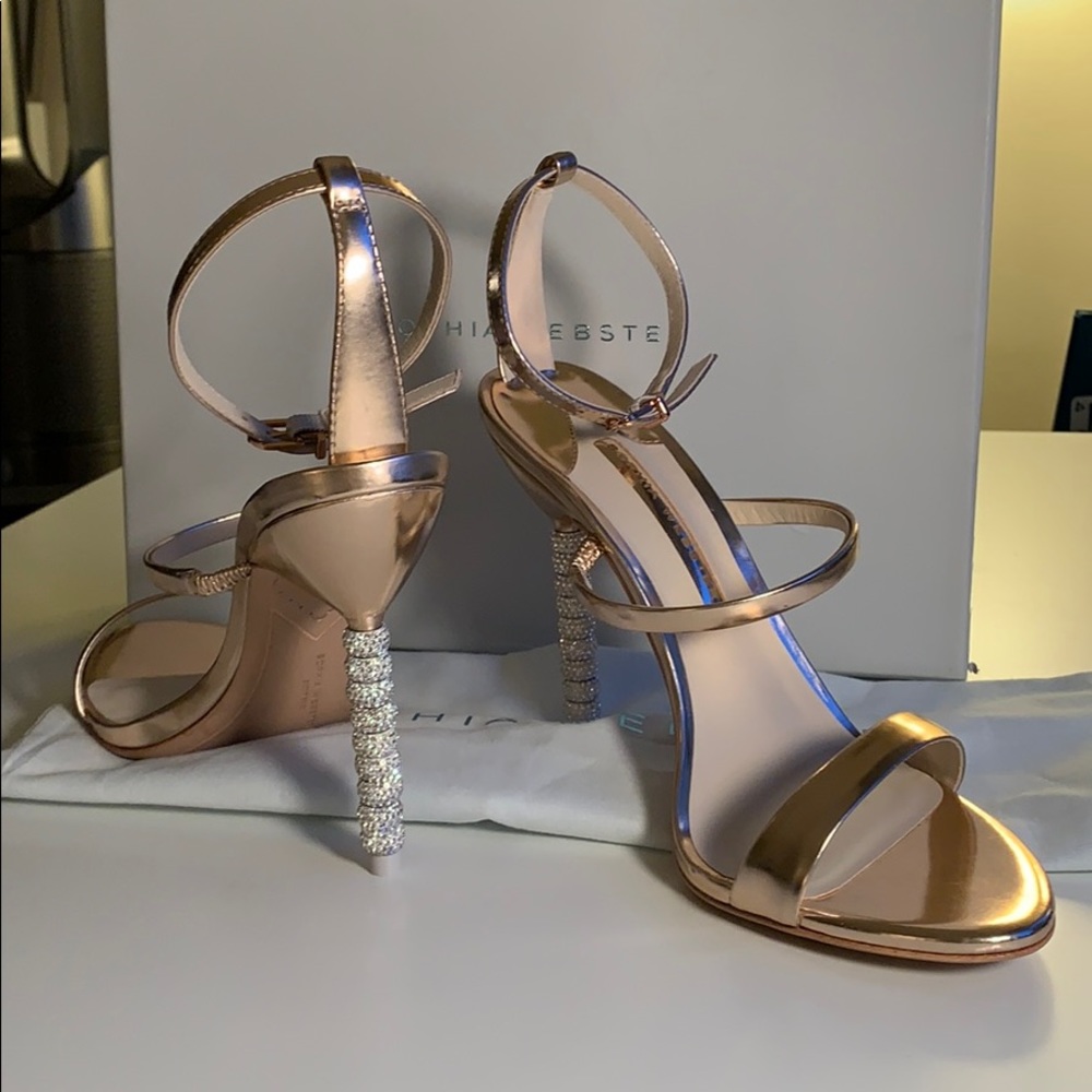 NWT Sophia Webster Rosalind Crystal Sandal 39.5